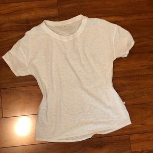 NWOT Lululemon white workout tee